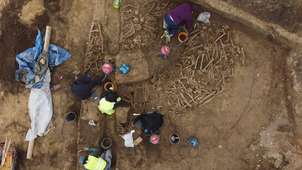 Ancient remains discovered in mass grave
